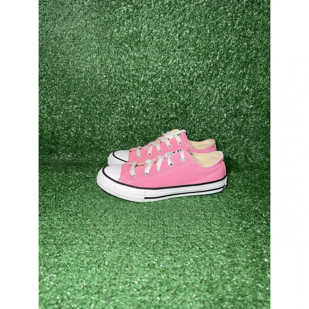 Converse Chuck Taylor All Star Youth Kids Size 1Y Girls Pink White Walking Shoes